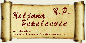 Miljana Pepelčević vizit kartica
